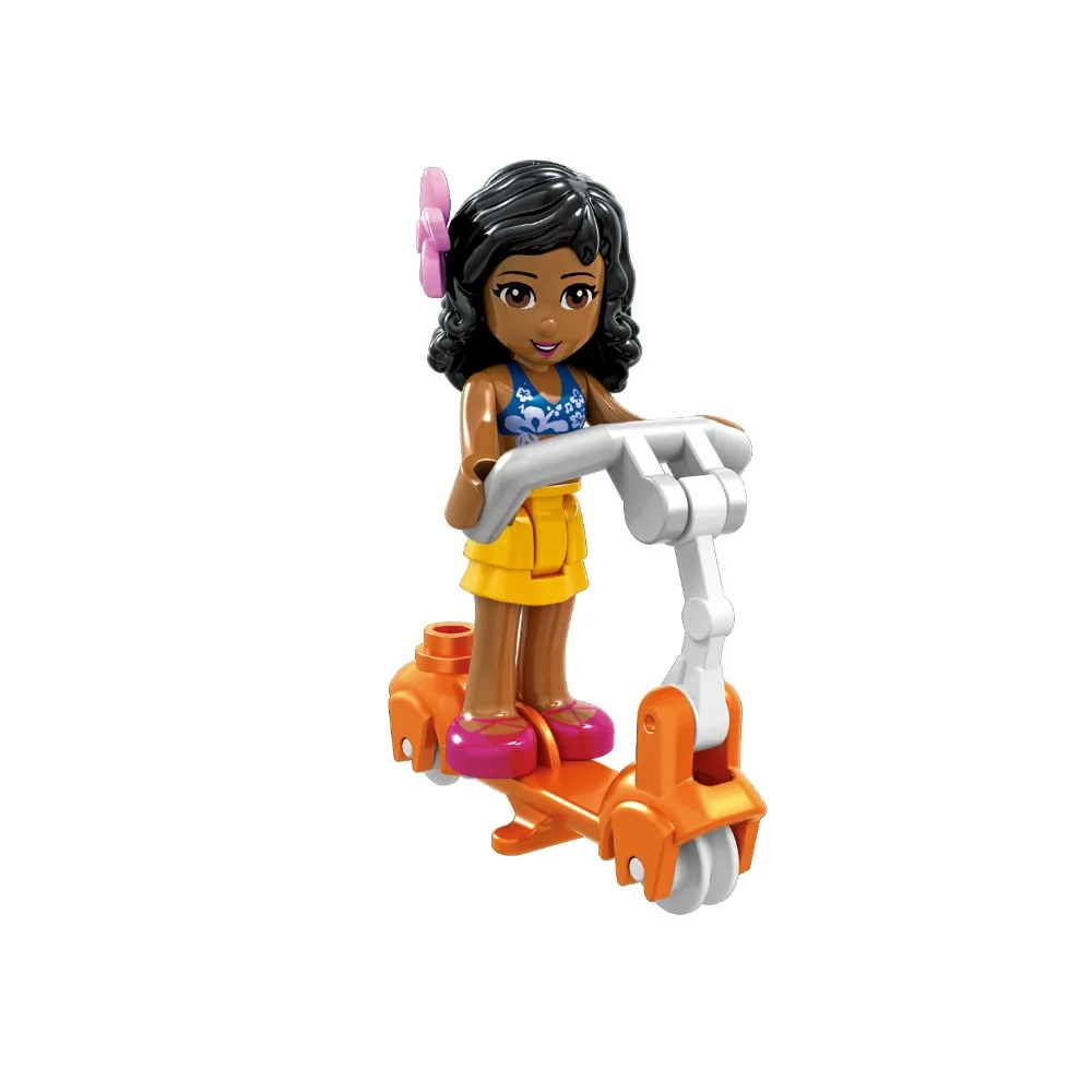 8pcs/Set Girls Princess Series Heart Lake City Girls Scooter Legoings Model Building Blocks Friends for Girl Toys for children 8pcs/Set Girls Princess Series Heart Lake City Girls Scooter Legoings Model Building Blocks Friends for Girl Toys for children