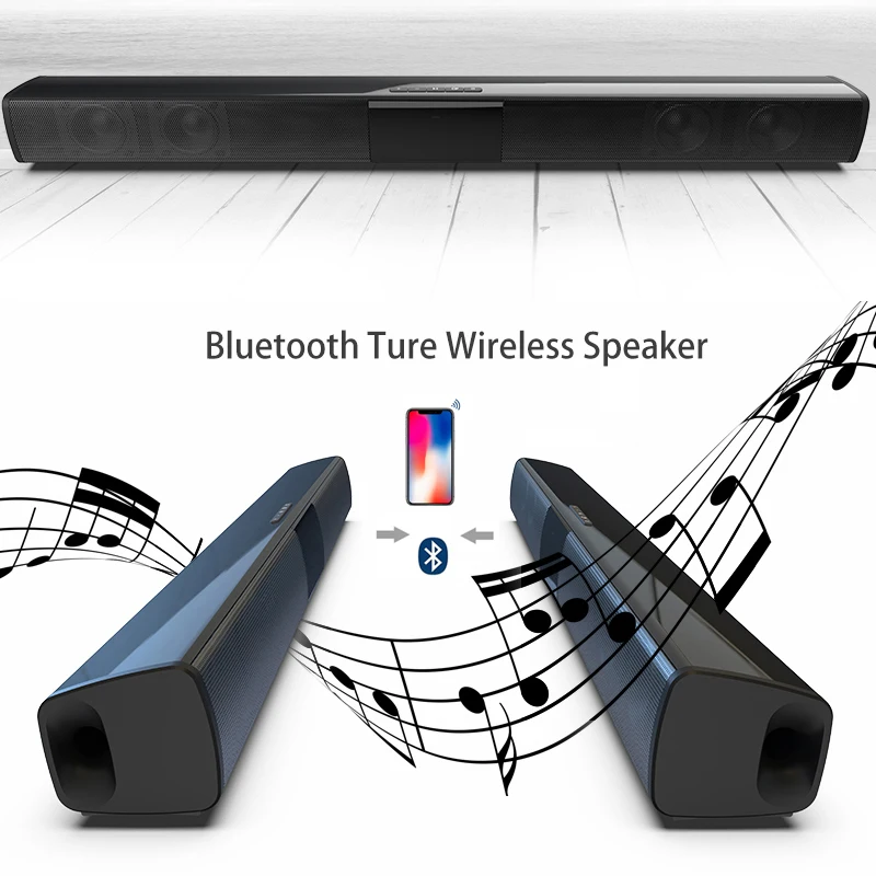 20 Вт Беспроводная bluetooth колонка Саундбар стерео динамик домашний кинотеатр