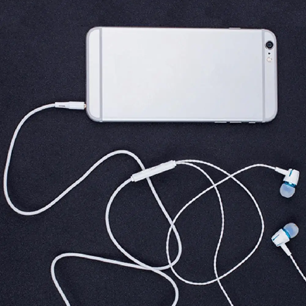 3.5mm Luminous Night Light Earphone Fluorescence Glow in The Dark 3.5 Aux Audio In-ear Beautiful Music for IPhone 5