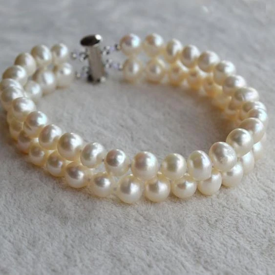 flower girl pearl bracelet