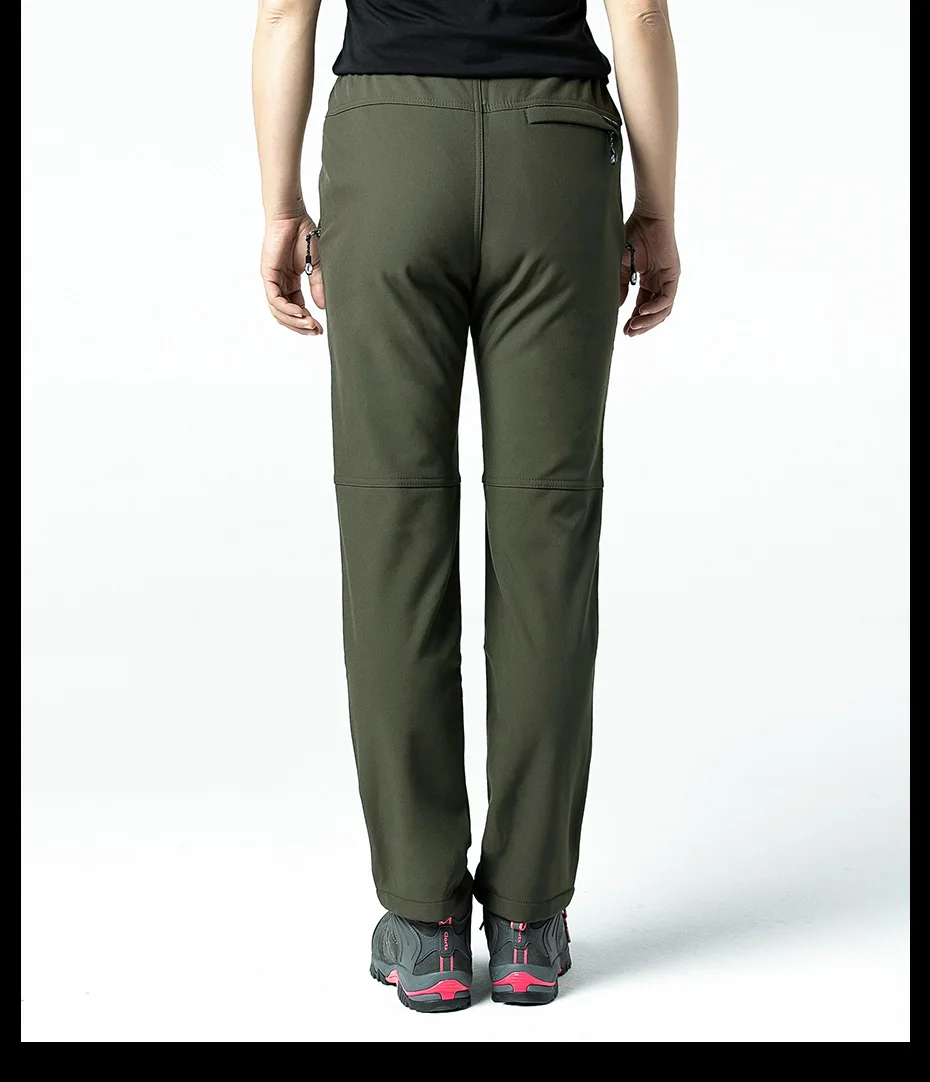 Hiking Pants Winter Woman Waterproof Hunting Trousers Softshell Fleece Warm Women's Pants Lightweight Women's Sports Pants (19)