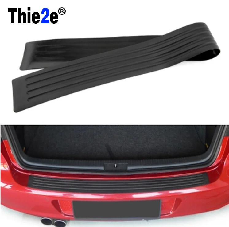 US Car Carbon Fiber Rubber Rear Guard Bumper Protector Trim Cover Accessories