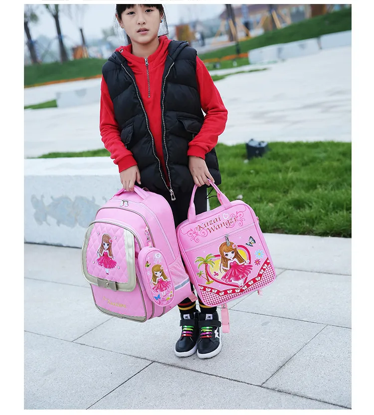 Школьные сумки для девочек-подростков, набор рюкзаков принцессы, женские сумки на плечо, дорожные сумки, 2 шт./компл., рюкзак mochila
