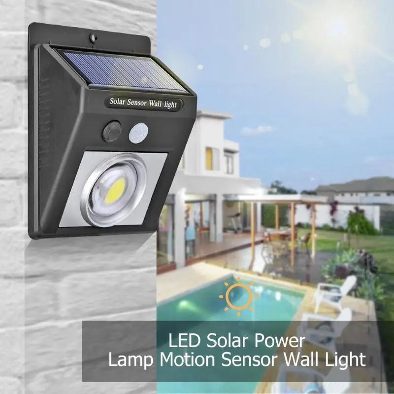 25/37/50/62 cob LED Solar Power Lamp Motion Sensor Wall Light Waterproof Outdoor Garden Street Yard Path Home Lighting Hot Sale