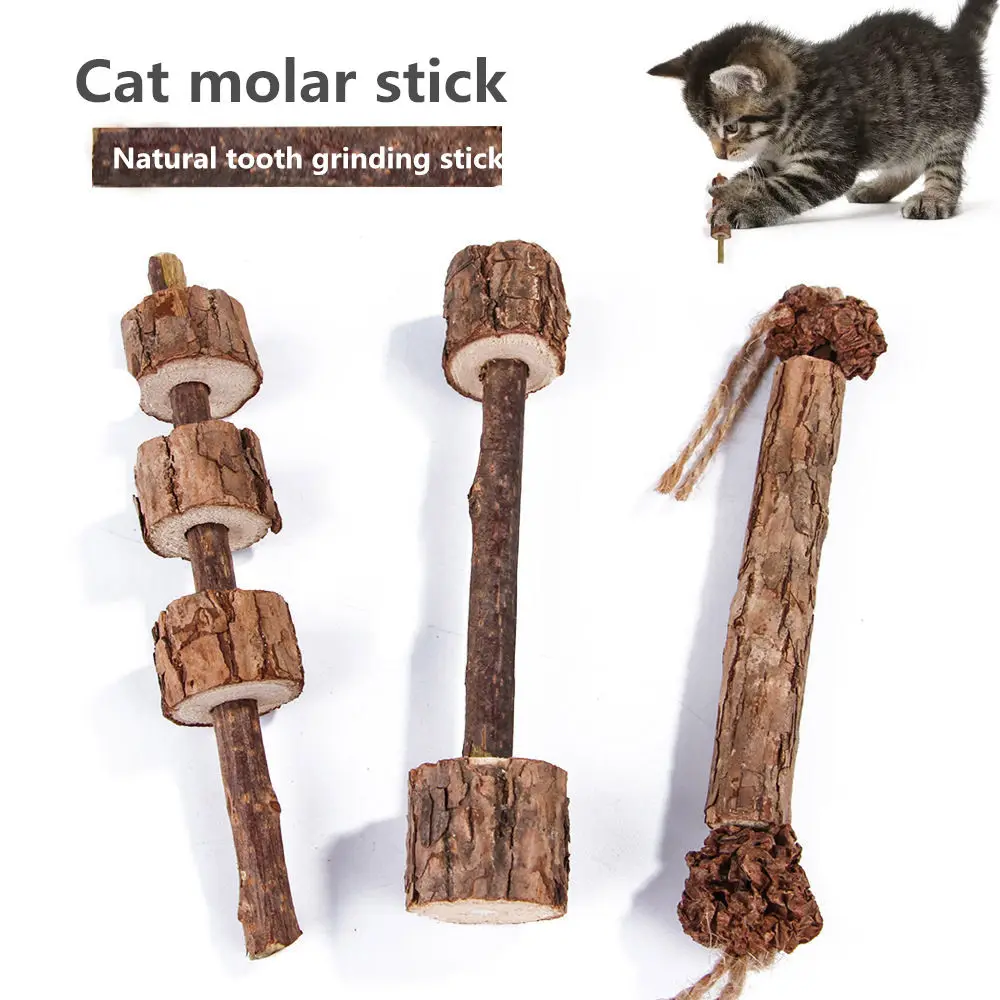 

5pcs Pure Natural Catnip Pet Cat Toy Molar Toothpaste Branch Cleaning Teeth Silvervine Cat Snacks Sticks Pet Supplies L279