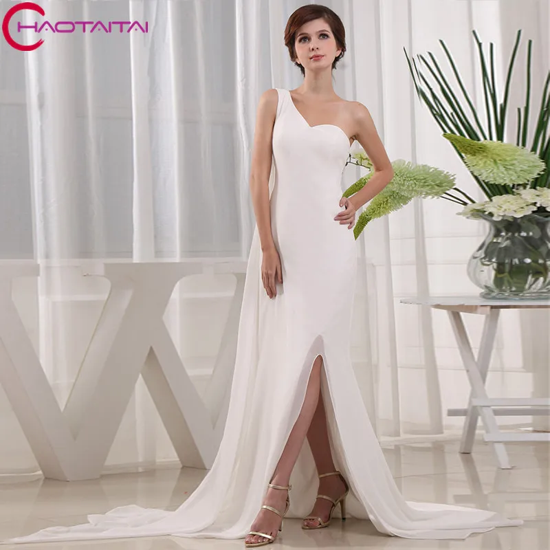 Sexy Greece New Design One Shoulder Evening Dresses Prom Gowns 2018