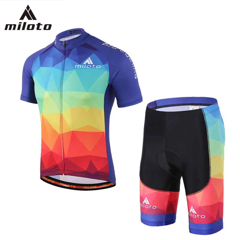MILOTO комплект Велосипеды Джерси костюм maillot для верховой езды Мужская 2018 Лето