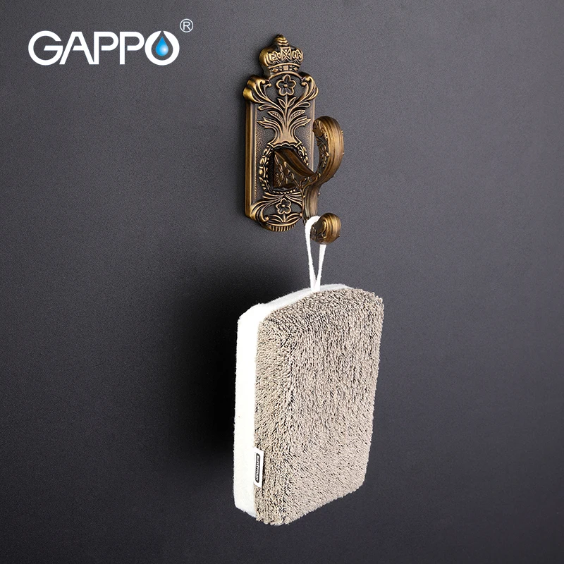 

GAPPO 1 set High quality Zinc-alloy Robe hook Wall-mount Bathroom accessories Clothes Hook Retro Style G3605