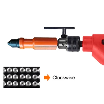

Electric Insert Rivet Nut Gun Pop Riveting Drill Tool Cordless Adapter Nozzle Riveted Pneumatic Blind Rivet Adapter