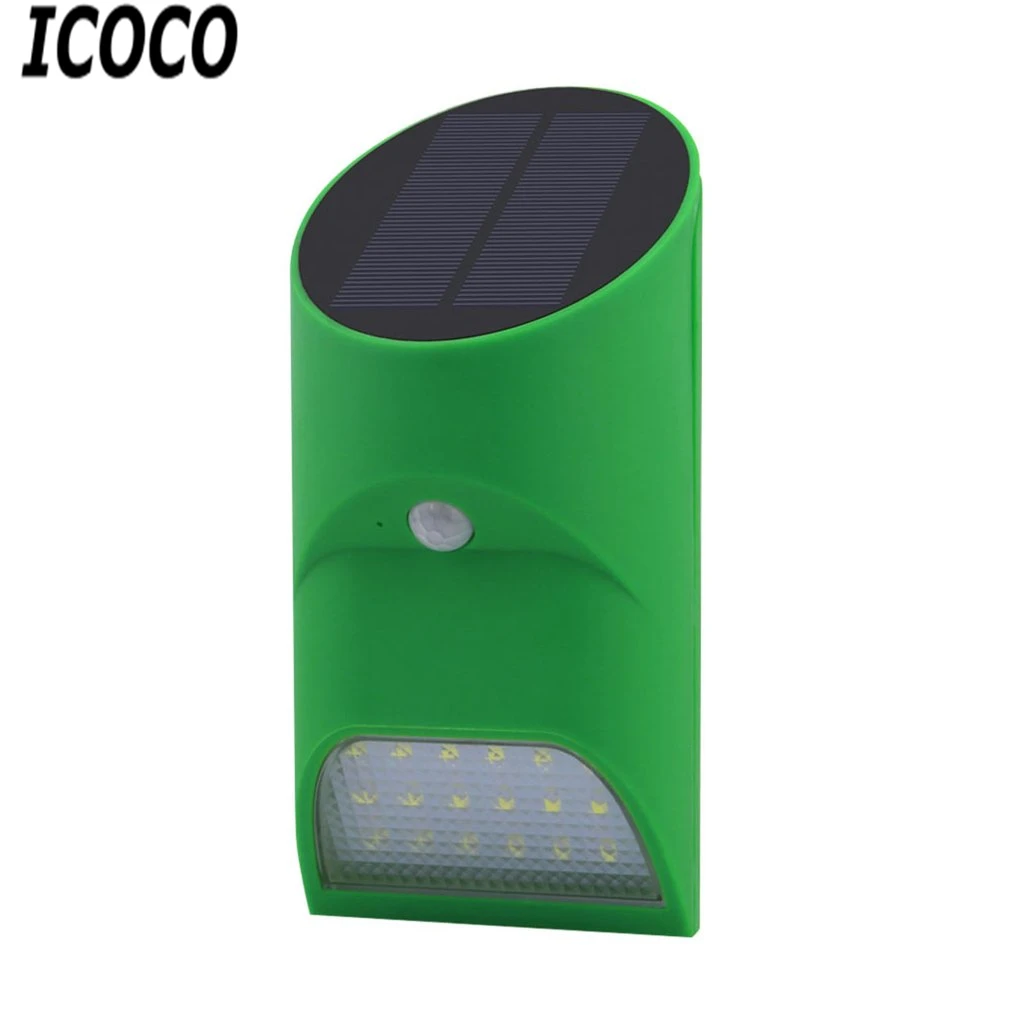 

ICOCO Waterproof Solar Light Infrared Light Bamboo Tube Shape Motion Sensor+Light Control Wall Lamp Outdoor LED Lighting Lamp