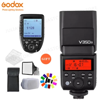 

Pre-Sale! Godox Mini Li-ion TTL V350N Camera Flash HSS 1/8000s GN36 0.1s~1.7s recycle+Xpro-N 2.4G Transmitter Kit For Nikon