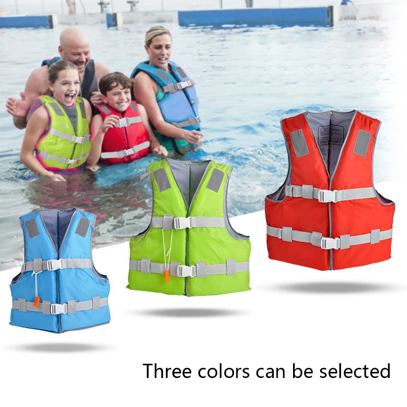Adult Adjustable Life Jacket Survival Vest Swimming Boating Fishing Drift 