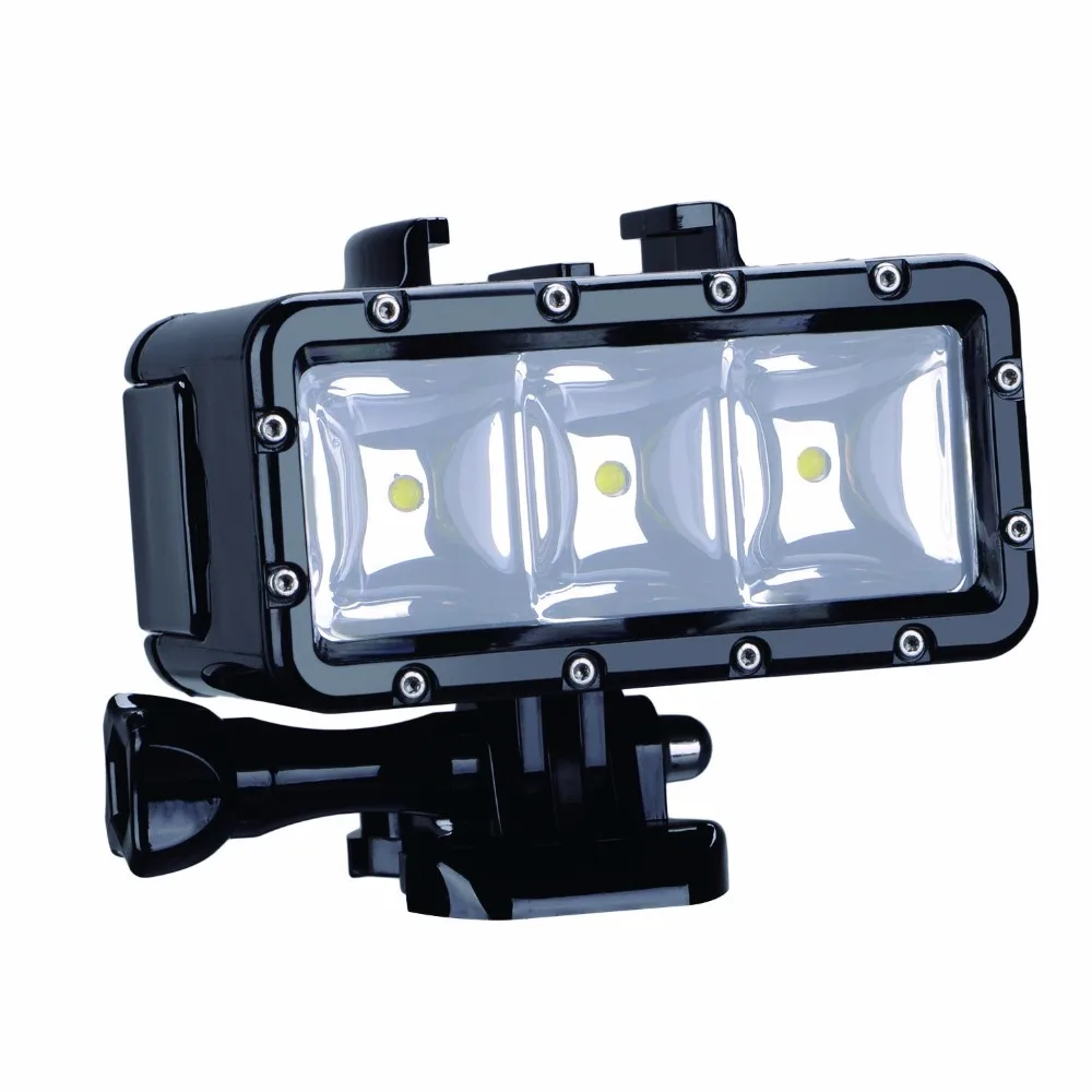 Светодиодная подводная лампа для дайвинга Go Pro 30 м (батареи 2xHero4) GoPro Hero 6 5 3 + Session