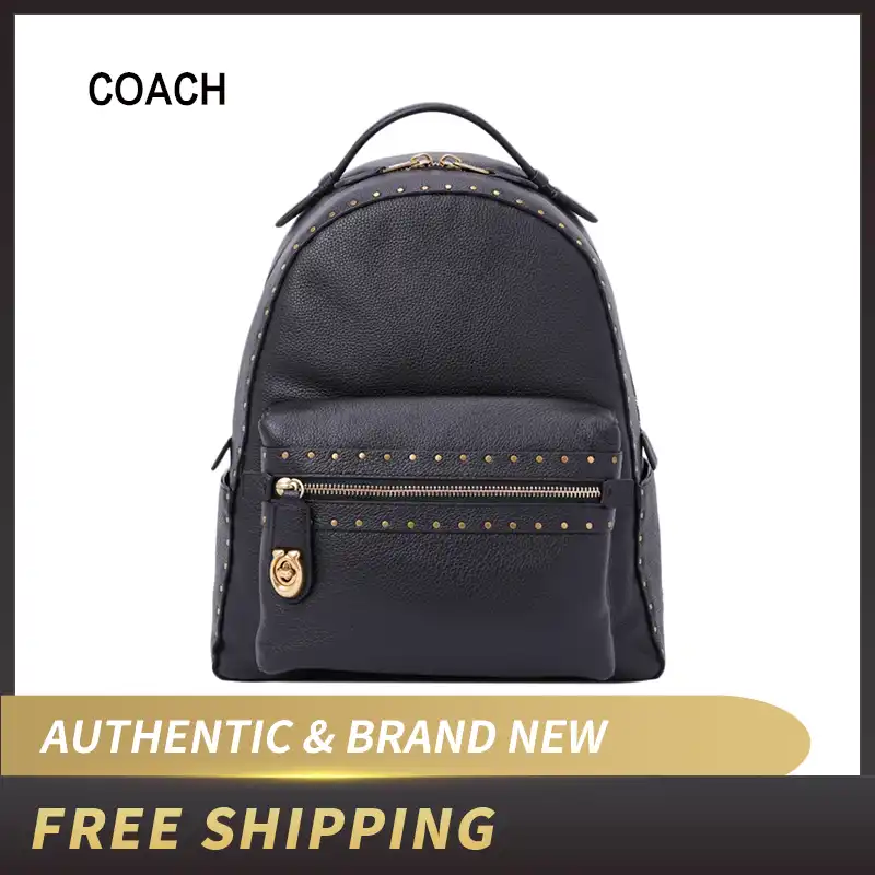 coach campus backpack with rivets