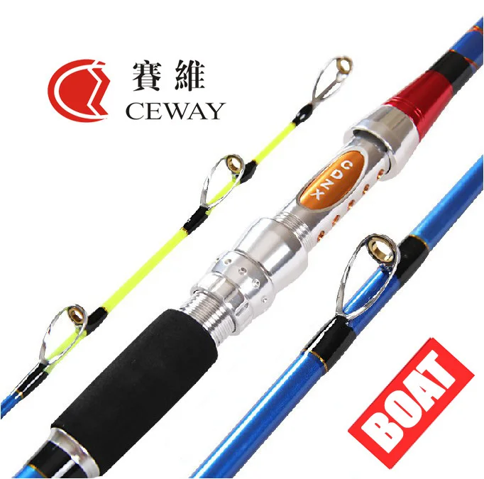 Carbon Fiber Fishing Blue Boat Rod Powerful Jig Rods Hard Jigging Pole Fishing Poles Fish