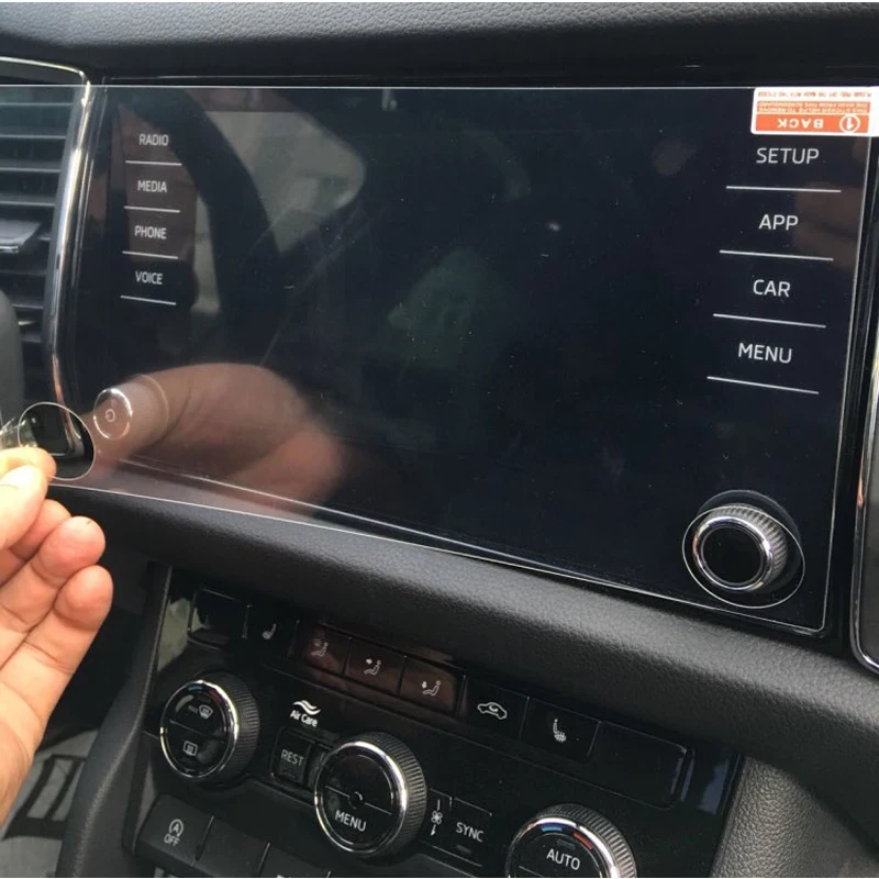 

8 Inch For Skoda Kodiaq Karoq 2017 2018 Car GPS Navigation Tempered Glass Screen Protector Car Styling Auto Interior Accessories