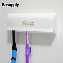 Basupply 1 шт. держатель для зубных щеток 2 ПВХ присоски 6 настенная подставка для зубных щеток стойка для крепления для дома кухни аксессуары для ванной комнаты