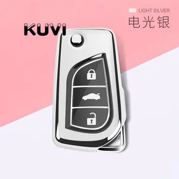 

New TPU Remote Car Case Cover Key Shell holder For Toyota Auris Corolla Avensis Verso Yaris RAV4 Camry Hilux Prado Fortuner