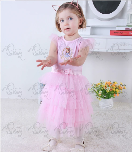 Новинка года; дизайнерское платье принцессы Софии костюм 2 цветов vestido princesa sofia princesinha sofia roupas infantil meninas
