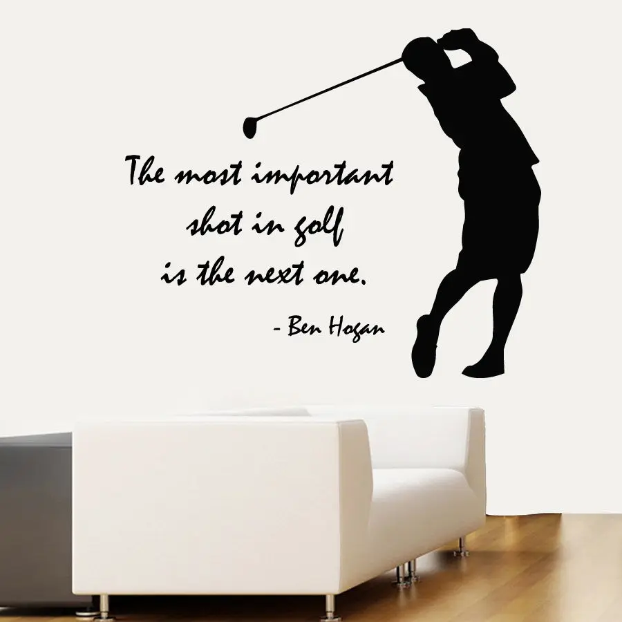 Buy Golfer Wall Decals Quote Golf Player Vinyl Decal