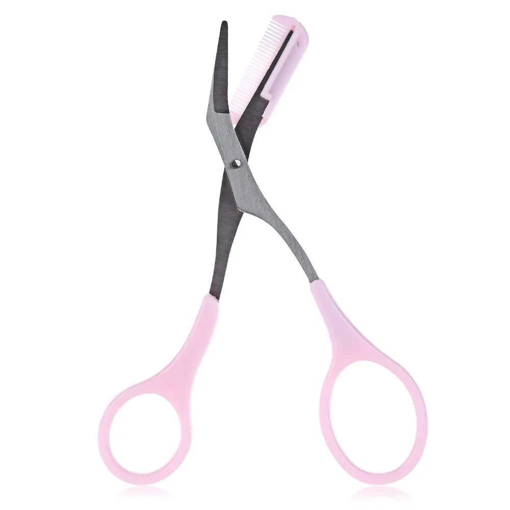 Profession Eyebrow Scissor Mini Brow Class Comb Cutting Scissor Eyebrow