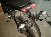 CNC Motorcycle License Number Plate Holder Mount Bracket Registration Plate Holder For YAMAHA MT-09 FZ-09 14-15