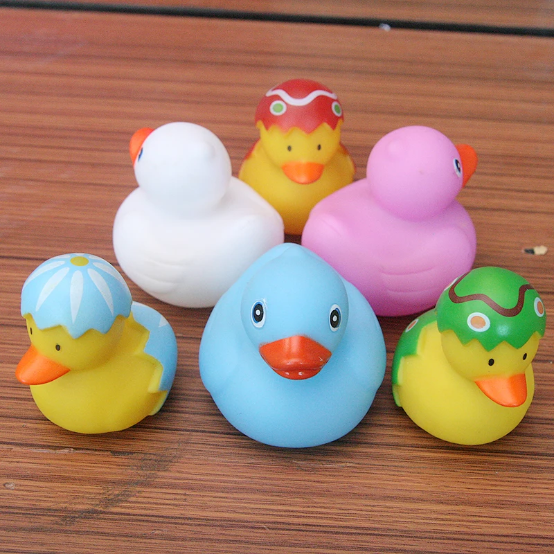 Безопасные и нетоксичные rubber duck яичной скорлупы форме утки и три традиционные большой утки обогатить Детская ручной работы координации