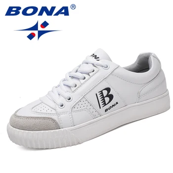 

BONA New Typical Style Women Skateboarding Shoes Outdoor Jogging Sneakers Lace Up Women Athletic Shoes Soft Fast Free Shipping