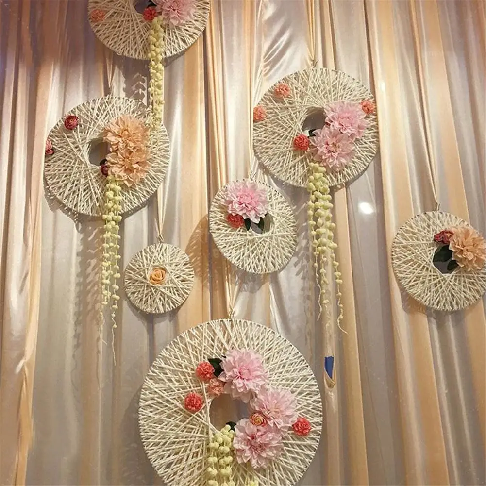 الزفاف الاصطناعي الزخرفية زهرة تحلق الصحن على شكل الصفصاف الروطان القرص نافذة الديكور جدار شماعات زهرة ترتيب دي