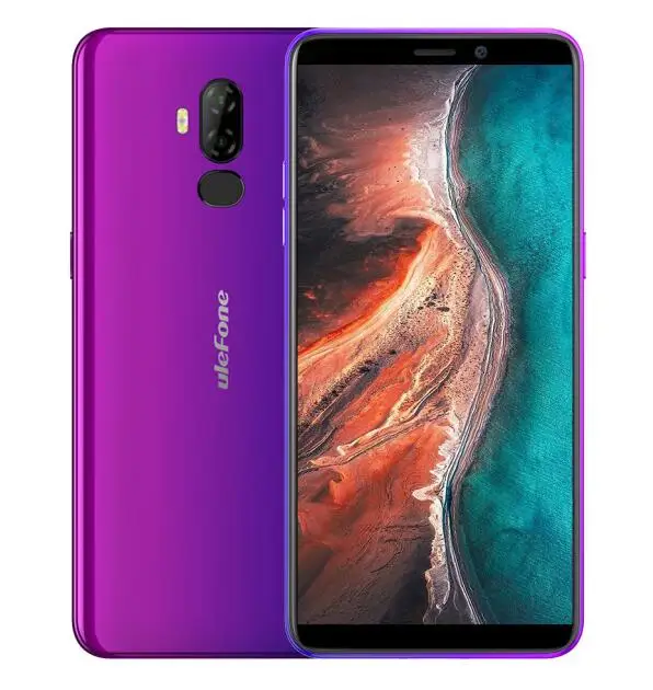 Ulefone P6000 Plus Android 9,0 6350 мАч смартфон 6,0 дюймов Face ID HD+ Двойная камера Ouad Core 3 ГБ 32 ГБ Face ID4G LTE мобильный телефон - Цвет: Auroreous