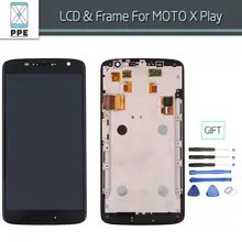 Original Lcd For Motorola MOTO X Play X3 XT1561 XT1562 XT1563 Lcd Display Touch Screen Digitizer Pantalla Bezel Frame Assembly