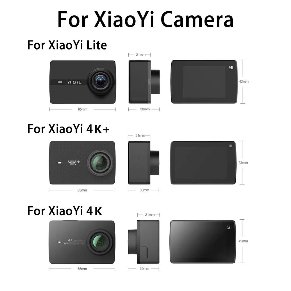 Чехол SnowHu с боковой рамкой защитная рамка с адаптером для Xiaomi YI 4K для XiaoYi 4K+ YI 2 lite LD10