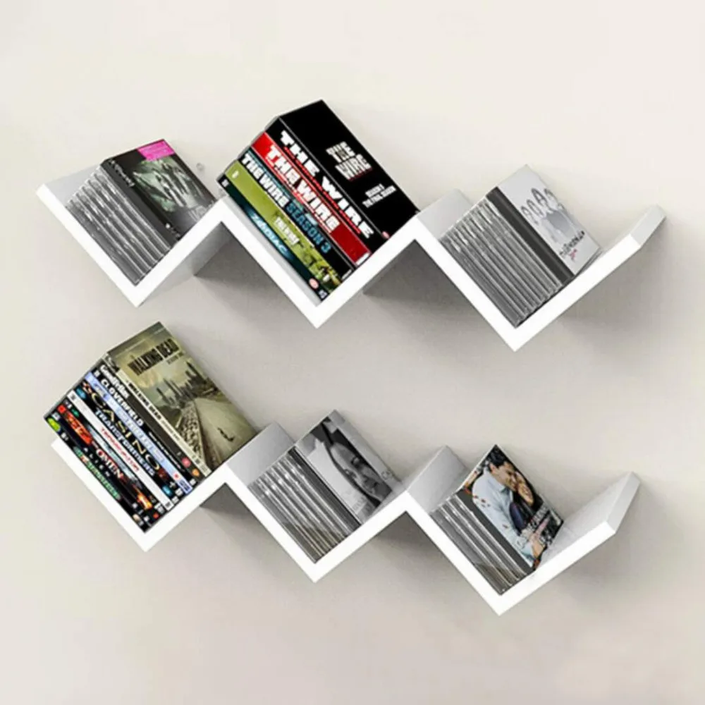 

Creative clapboard shelf, wall shelf, W wall bookshelf,