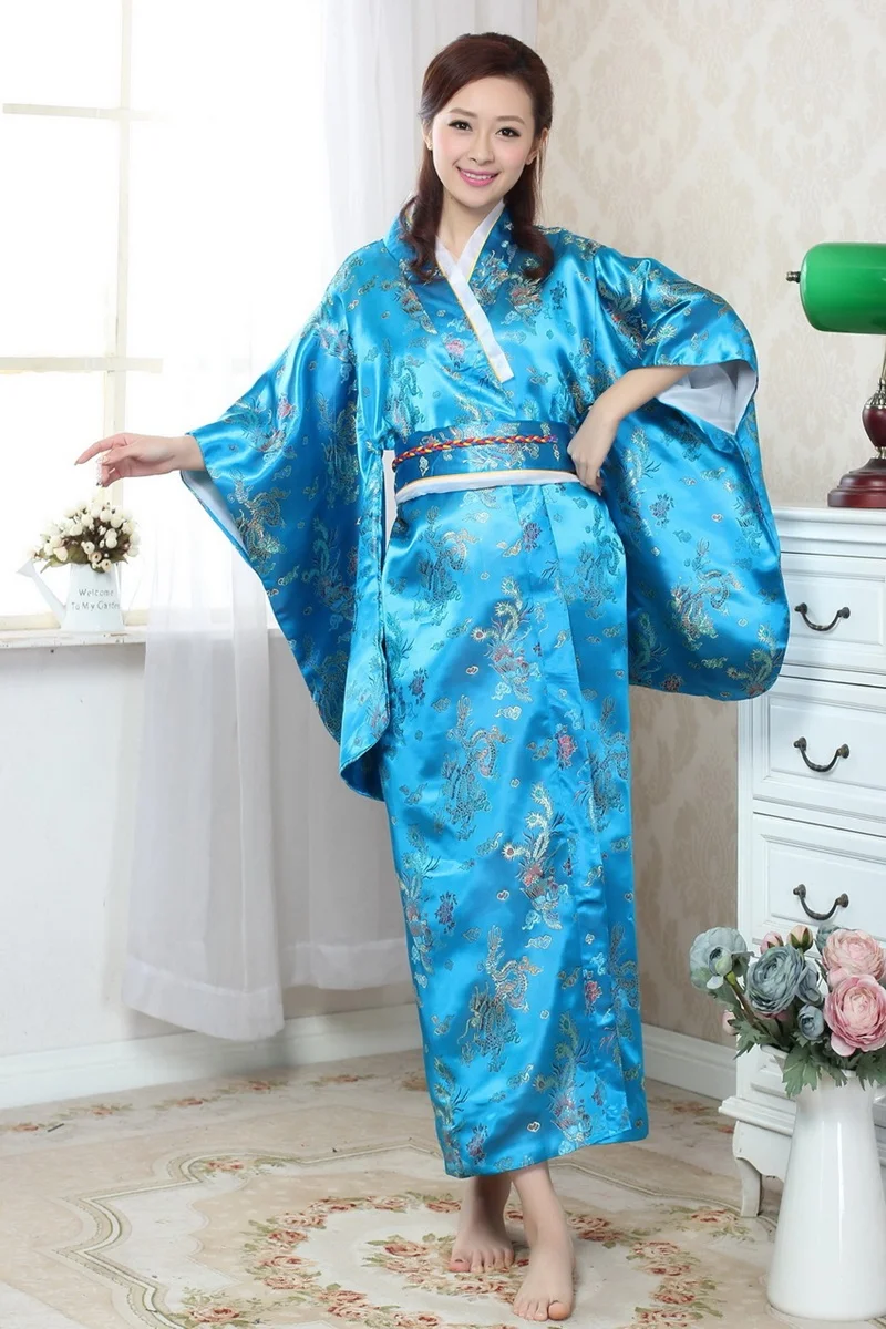Японское кимоно традиционное платье кимоно женщина 2018 Оби хаори Гейша костюм традиционные японские кимоно косплэй AA4222