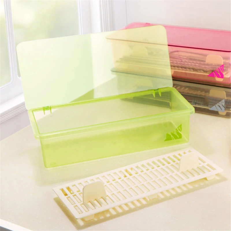 

Drying Tableware Storage Box Chopsticks Storage Rack Porou Drain Holder Shovel Spoon Knife Fork Case Kitchen Organizer Container
