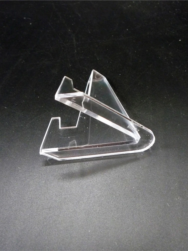 

20pcs Clear Acrylic Easel Stands 2.2 Inch Mini Coin Display Creative Easel Holders Mini Decoration