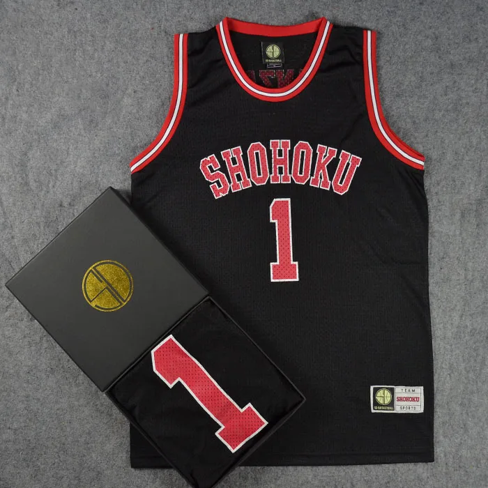 Shohoku No.1 Anzai Basketball Jersey Tops Anime Slam Dunk cosplay