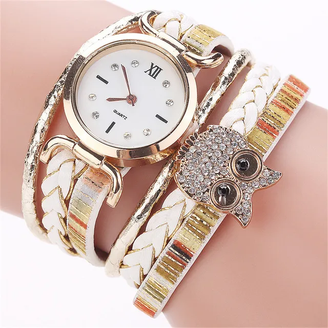 CCQ Women Fashion Casual Analog Quartz Women Rhinestone Owl Bracelet Watch Luxur CCQ Women Fashion Casual Analog Quartz Women Rhinestone Owl Bracelet Watch Luxur