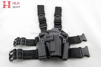 

Hlhsport Tactical Sig P226 holster 220 228 229 Drop Leg holsters Right handed Airsoft pistol holster Set