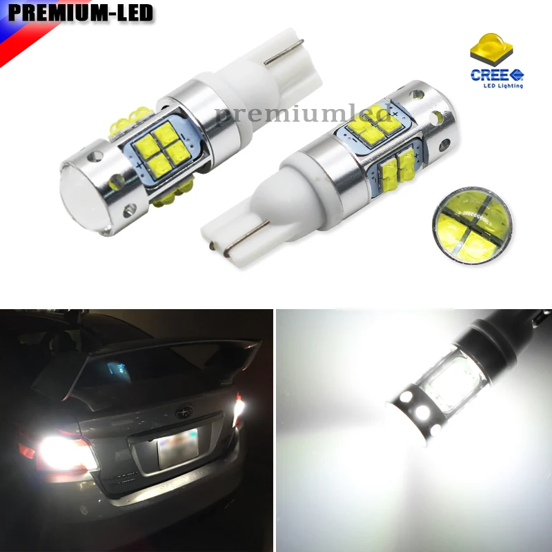 

iJDM High Power Extreme Bright 20- SMD T10 T15 LED Bulbs For Car Parking Backup Reverse Lights 194 920 912 921 T10,White Color