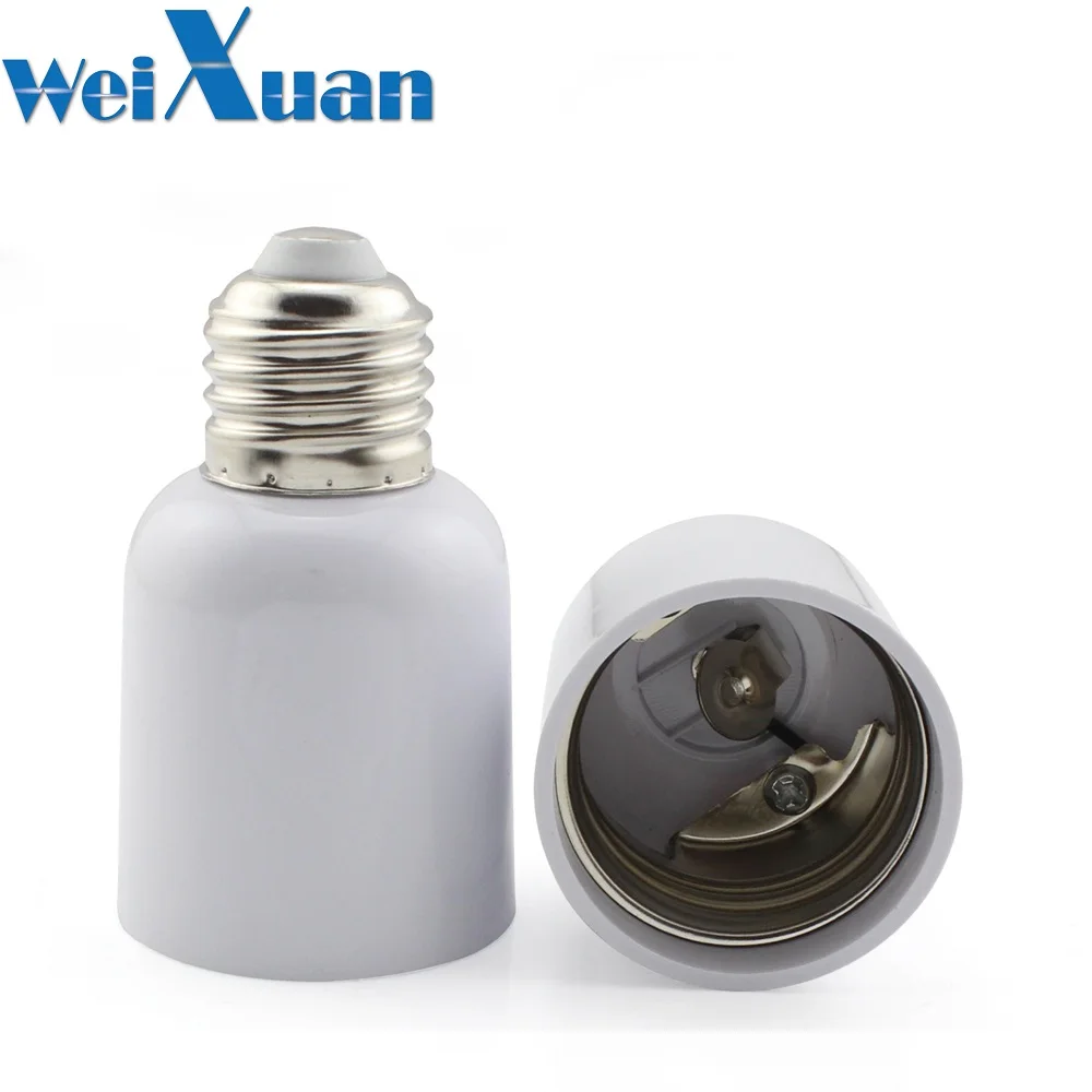 E27 To E40 Base Holder Bulb Socket LED Lamp Halogen Lamp Incandescent Adapter Converter PVC 5pcs