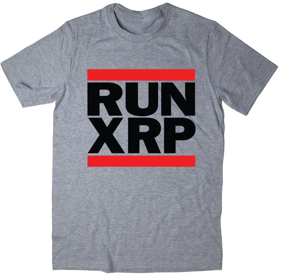 Runner XRP - Ripple T-Shirt - Run Dmc Spoof - Cryptocurrency Bitcoin Mining 2019 Latest O-Neck Sunlight Men Blank T-Shirt