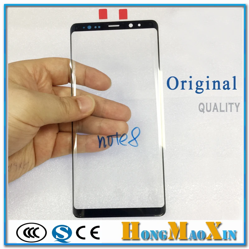 1pcs Original Replacement LCD Front Outer Glass For Samsung Galaxy Note 8 N950 N950F 6.3'' Screen Repairing+ Frame Sticker+Tools