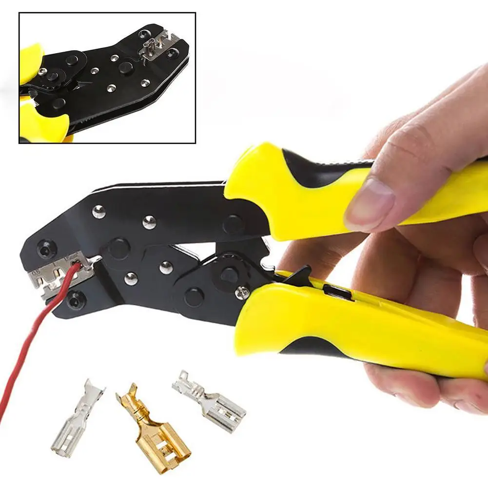 Multitool 0.25-6 mm2 Wire Crimper Engineering Ratchet Terminal Crimping Plier Bootlace Ferrule Tool Cord End Terminals | Инструменты