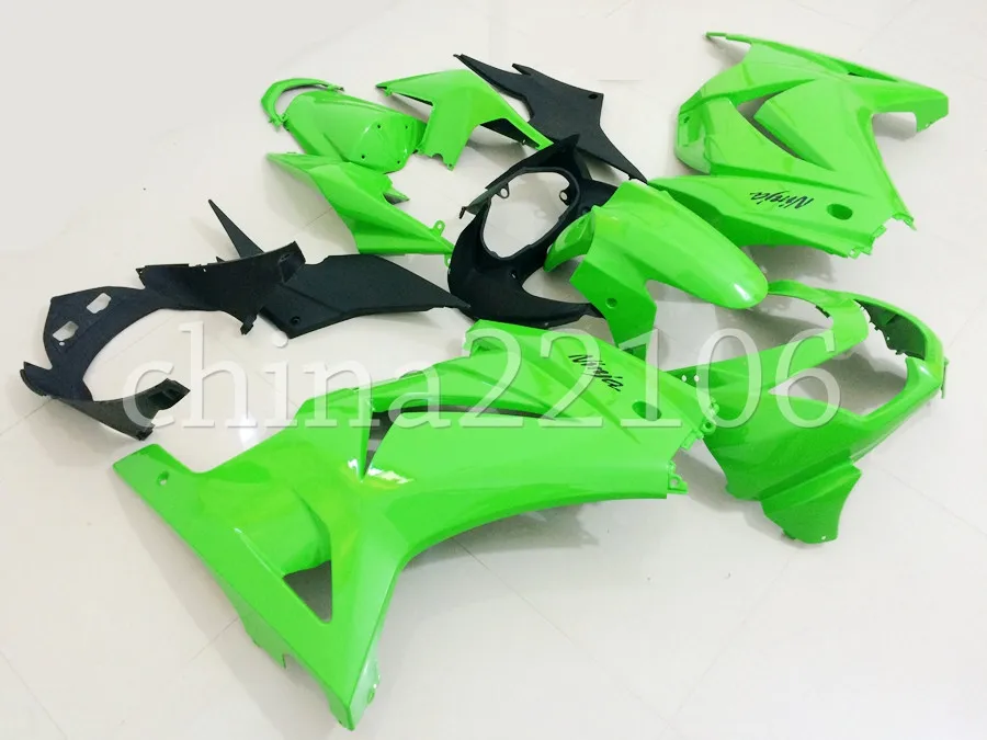 

New Injection mold ABS Fairing kit for Kawasaki ninja250 2008-2014 EX250 250 2008 09 10 11 12 13 14 fairings custom green glossy