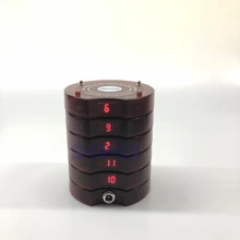 SHIHUI 5 Coaster пейджерам 1 шт. Зарядное устройство базы Wirless подкачки Системы очереди