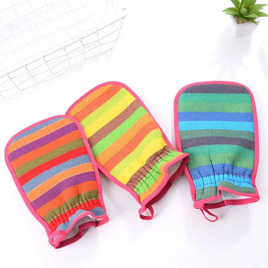 Bathing Shower Towel Gloves Exfoliating Body Scrub Glove Towel Wash