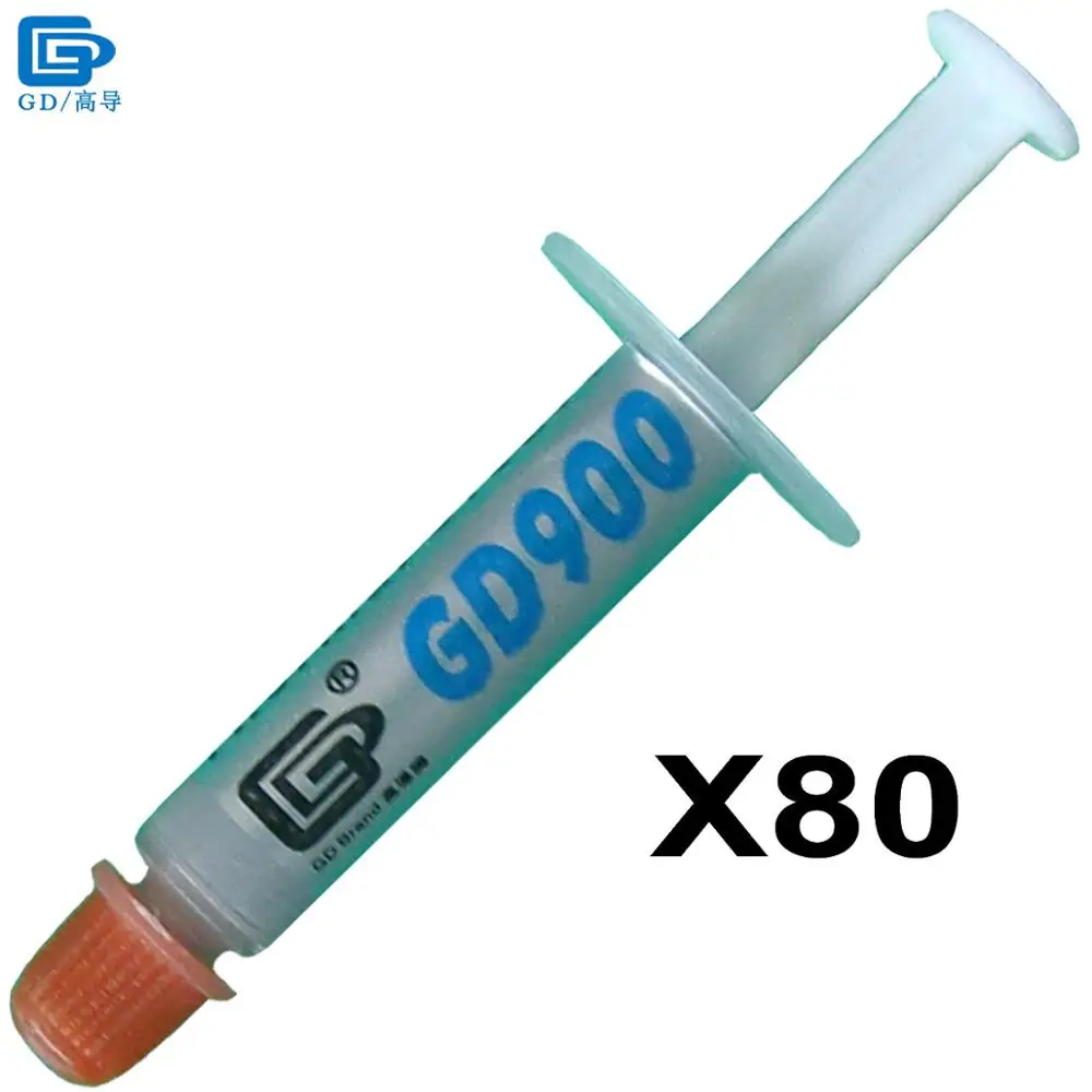 GD бренд термальность проводящая паста смазка силиконовые GD900 теплоотвод соединение 80 шт. вес нетто 1 г высокая эффективность SSY1
