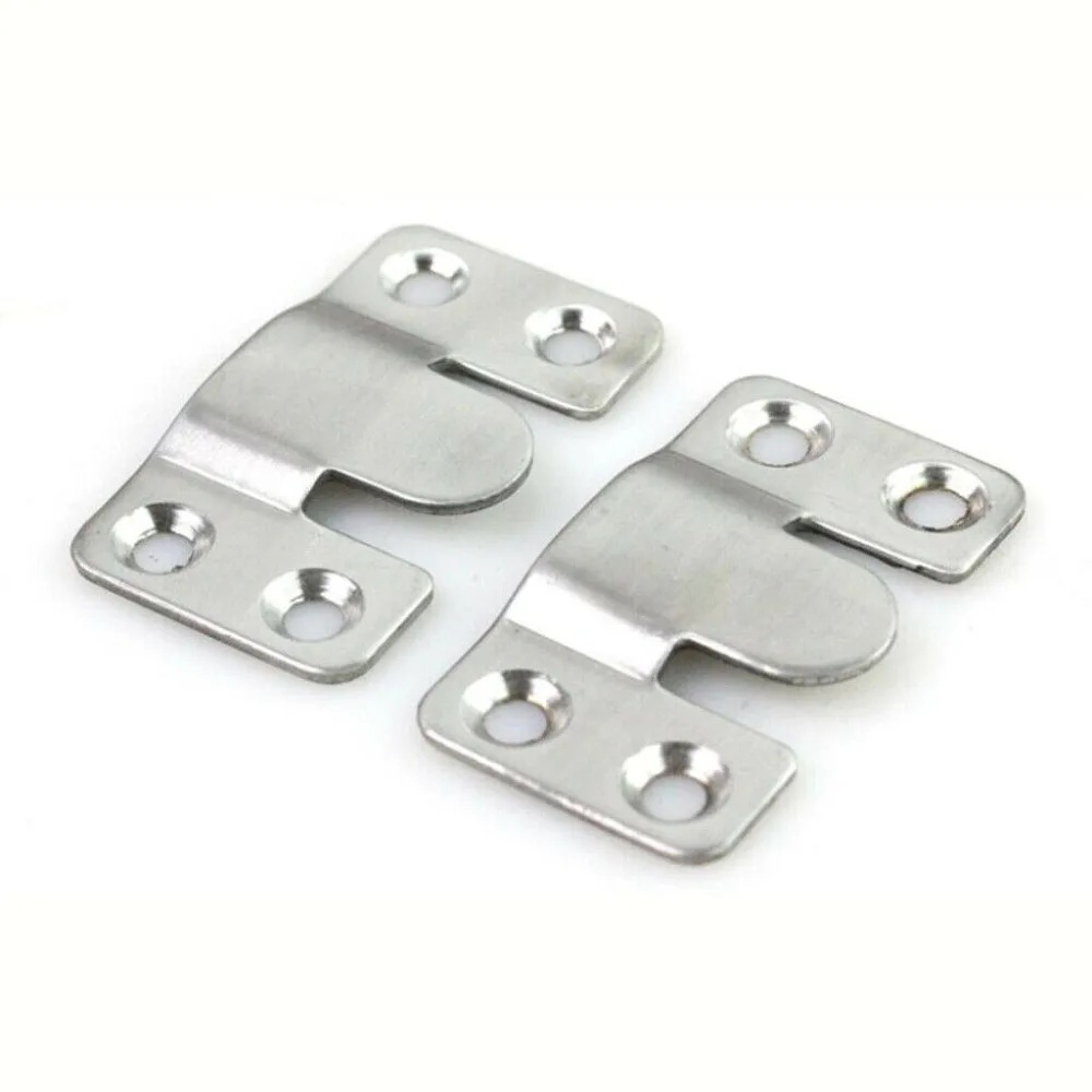 

8pcs Picture Mirror Frame Hanging Flush Mount Bracket Interlocking Slide Plate