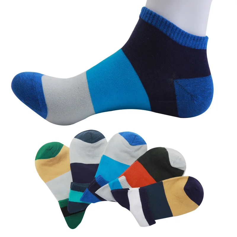 

5pairs Men Socks Male Summer Cotton Personality Colorful Patchwork Funny Male Socks Summer Autumn Thin Great Quality Socks Meias